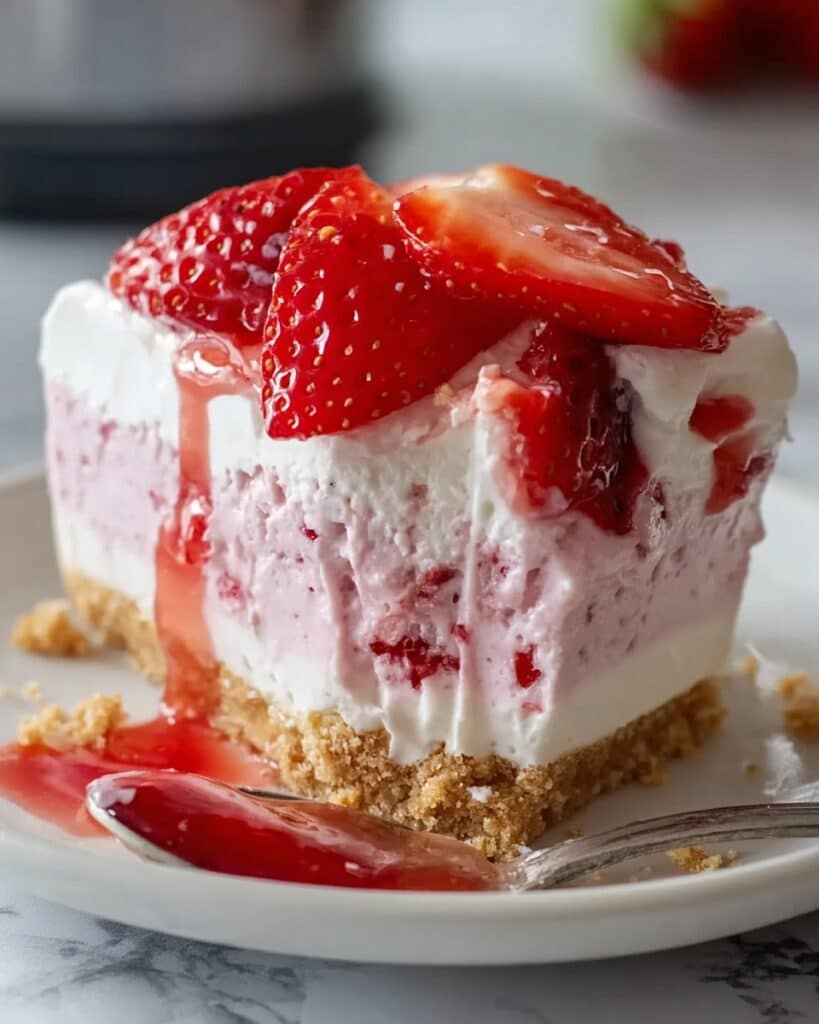 Tropical Strawberry Split Cake Recipe