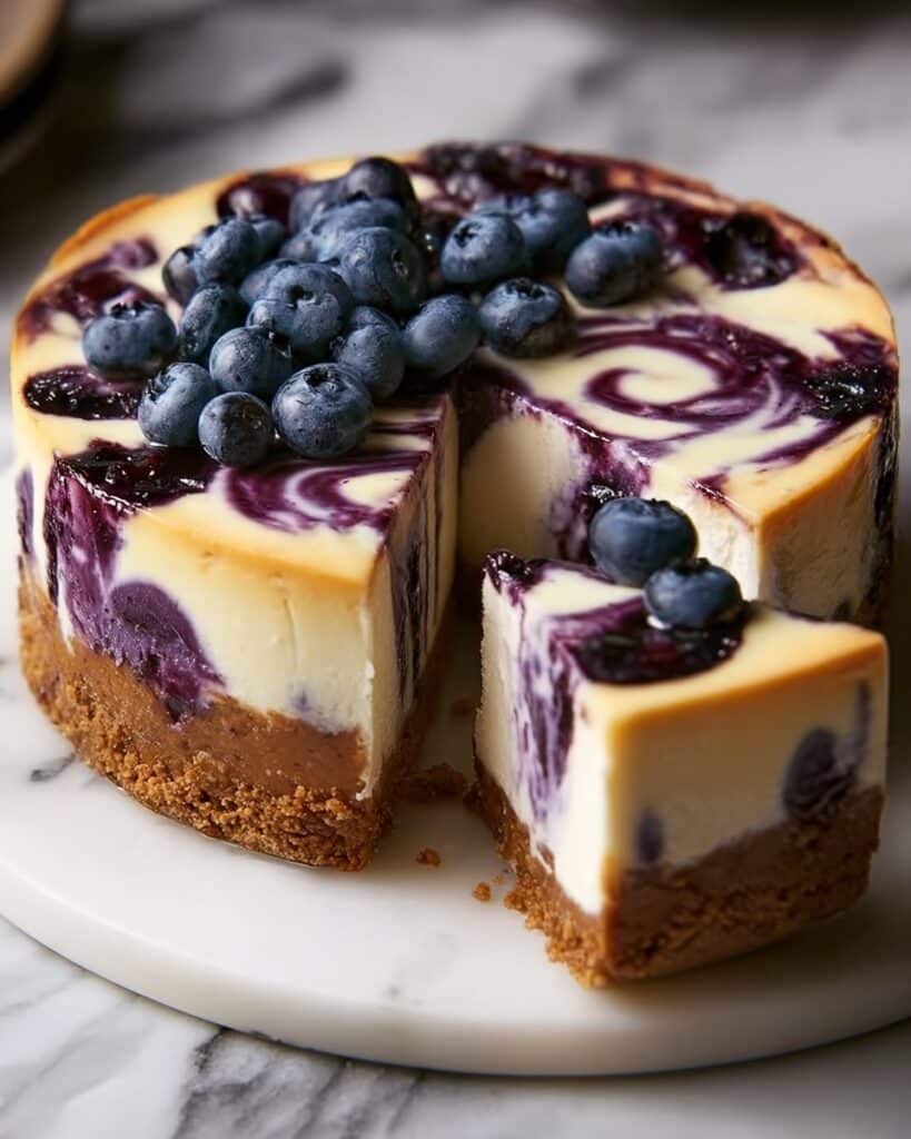 White Chocolate Blueberry Cheesecake Recipe