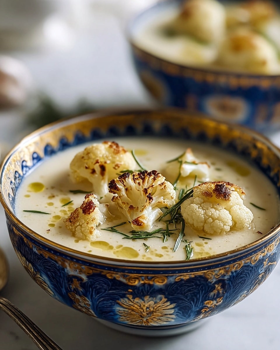Mediterranean-Style Cauliflower Soup Recipe - Recipe Image