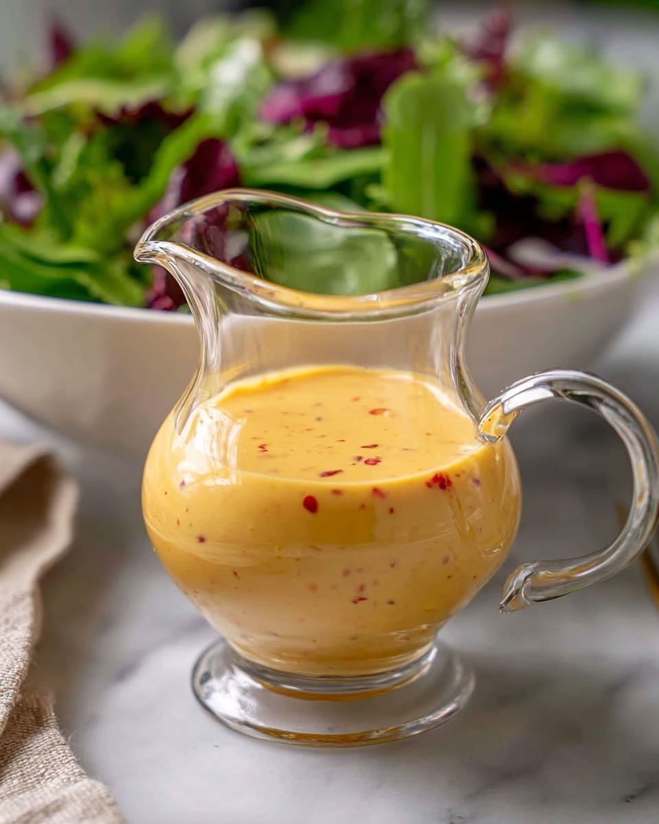 Creamy Peach Salad Dressing Recipe - Recipe Image