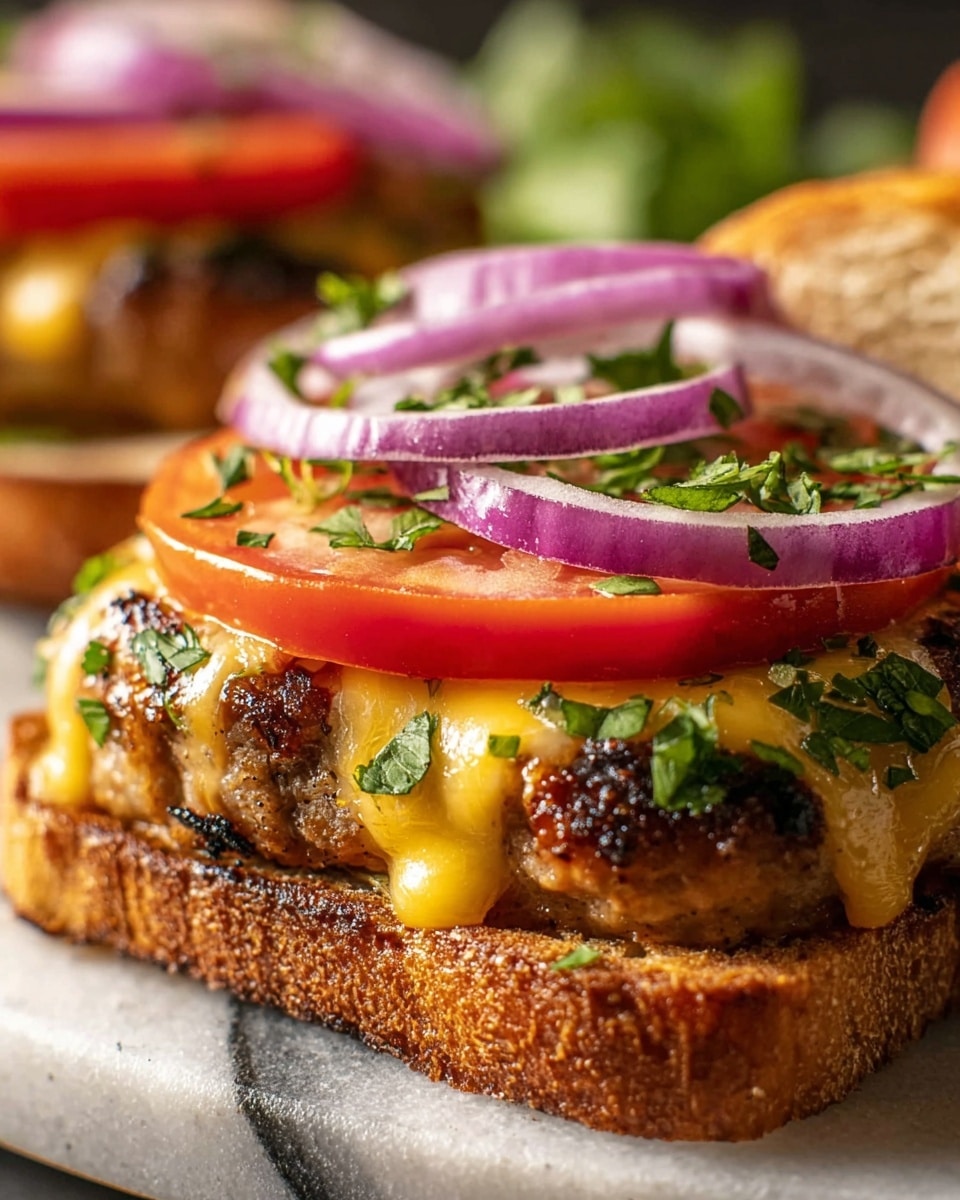 Chipotle Cheddar Chicken Burgers Recipe - Recipe Image