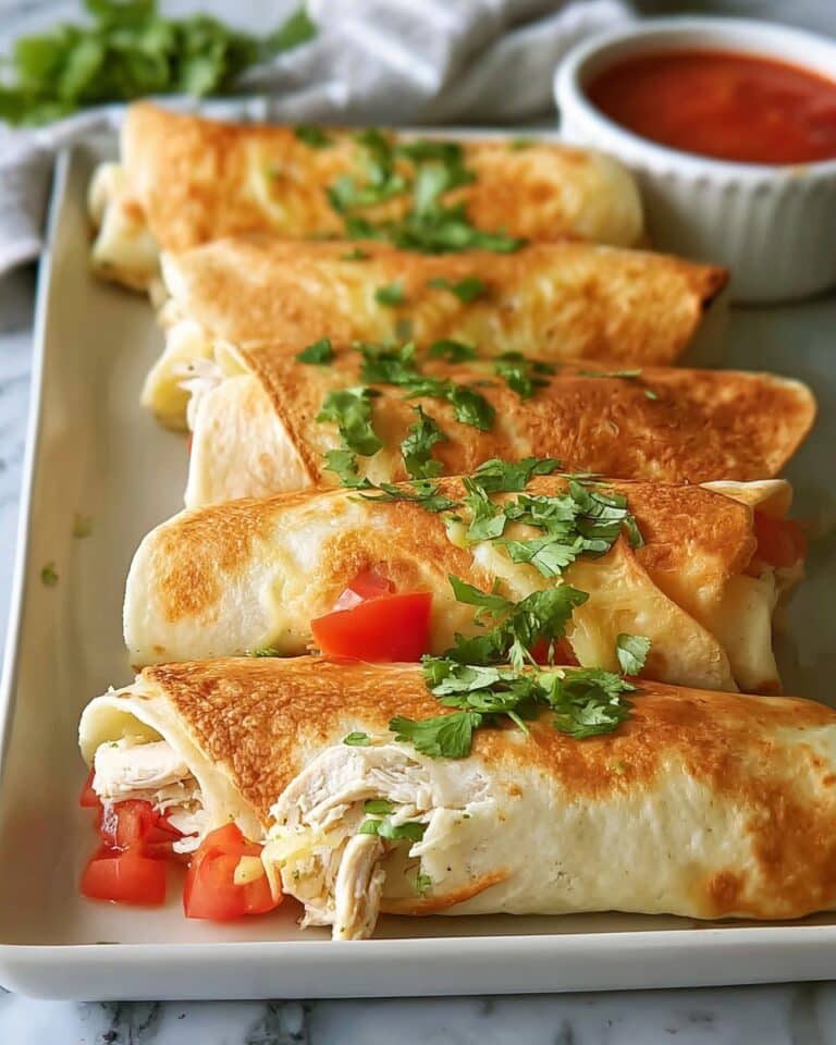 Baked Chicken Chimichangas Recipe