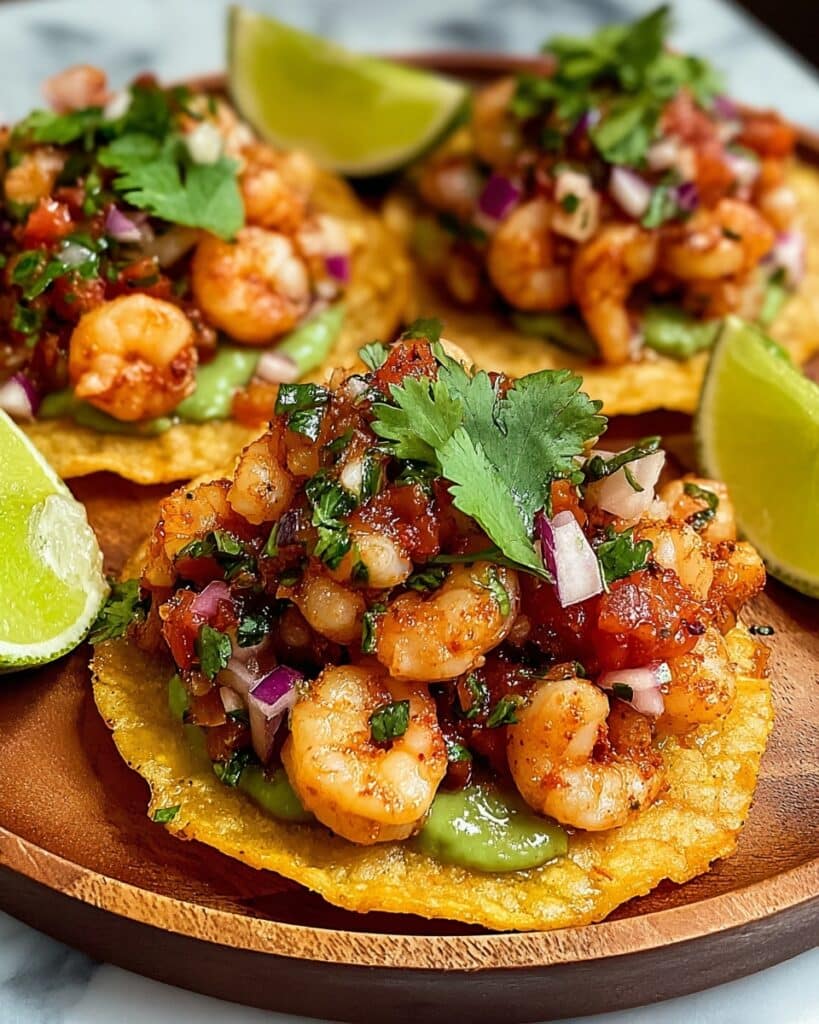 Citrus Shrimp Ceviche Tostadas Recipe