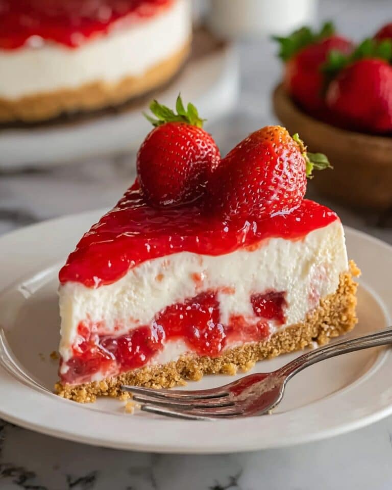 Creamy Strawberry Cheesecake Recipe