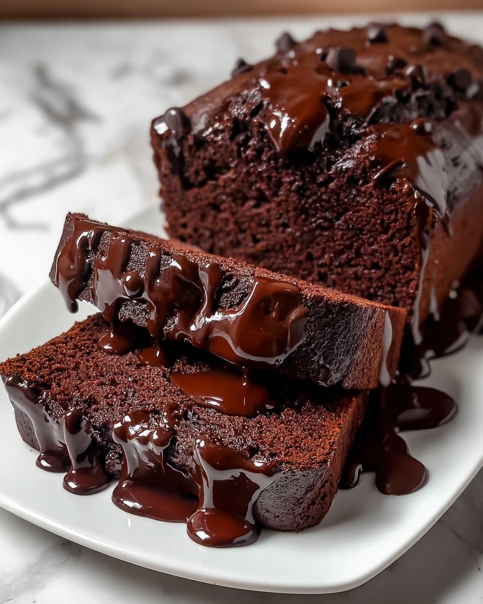 Hot Fudge Brownie Bread Recipe - Recipe Image