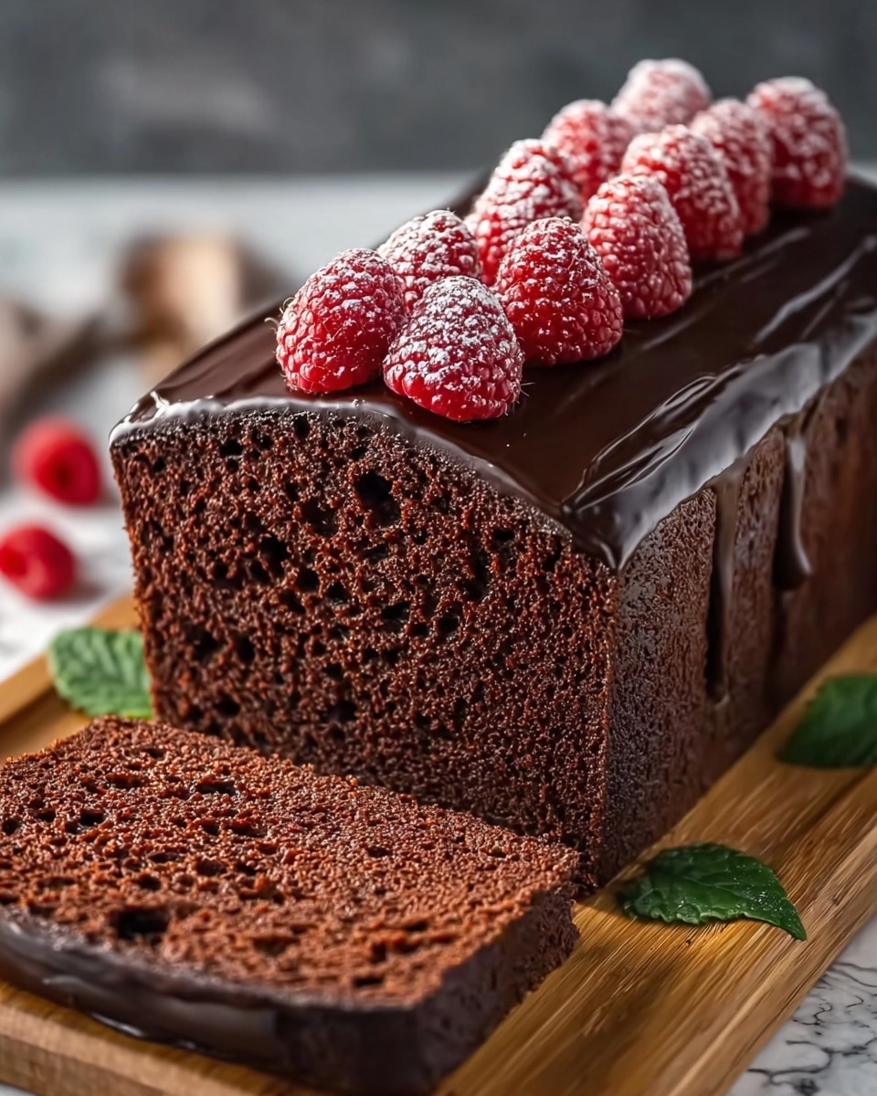 Chocolate Loaf Cake with Whipped Ganache Recipe - Recipe Image