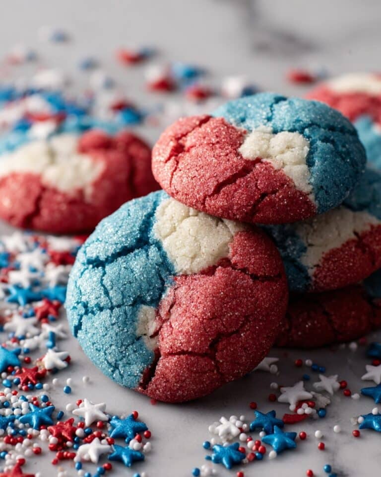 Patriotic Crinkle Cookies Recipe