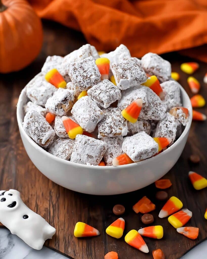 Halloween Muddy Buddies Recipe