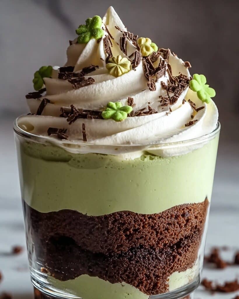 St. Patrick’s Day Brownie Trifle Recipe