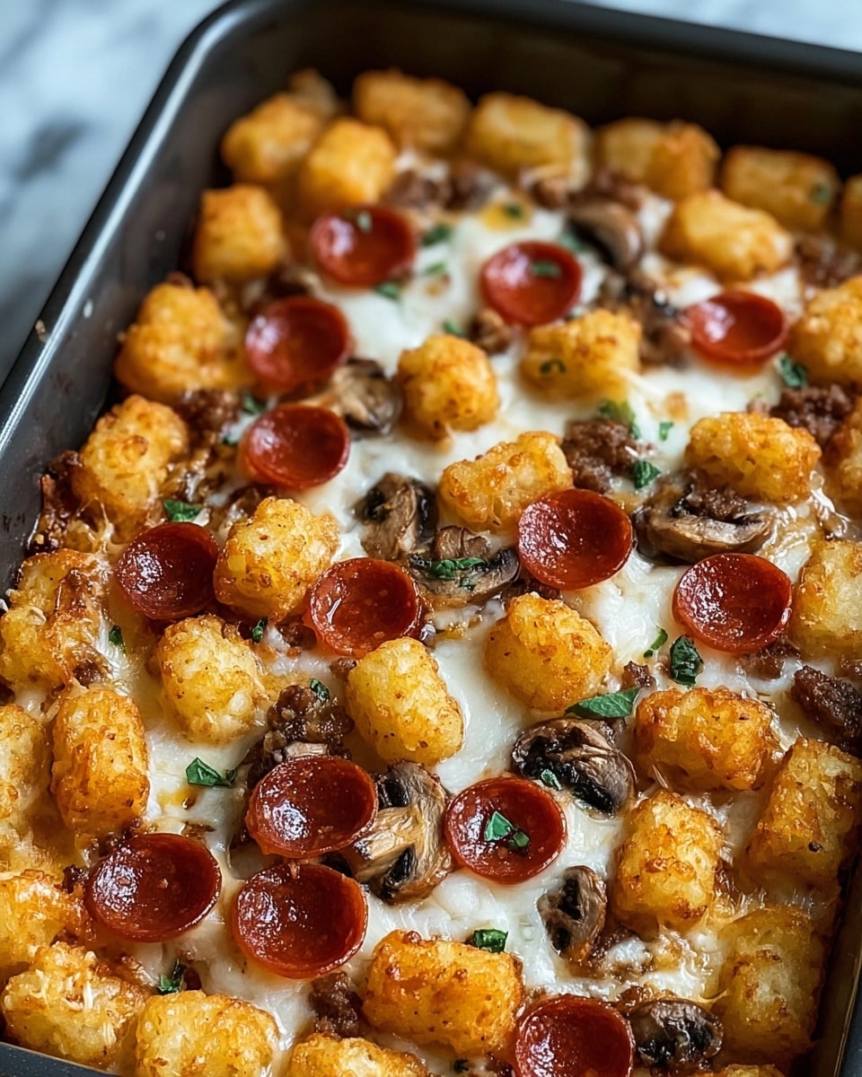 Pizza Tot Casserole Recipe - Recipe Image