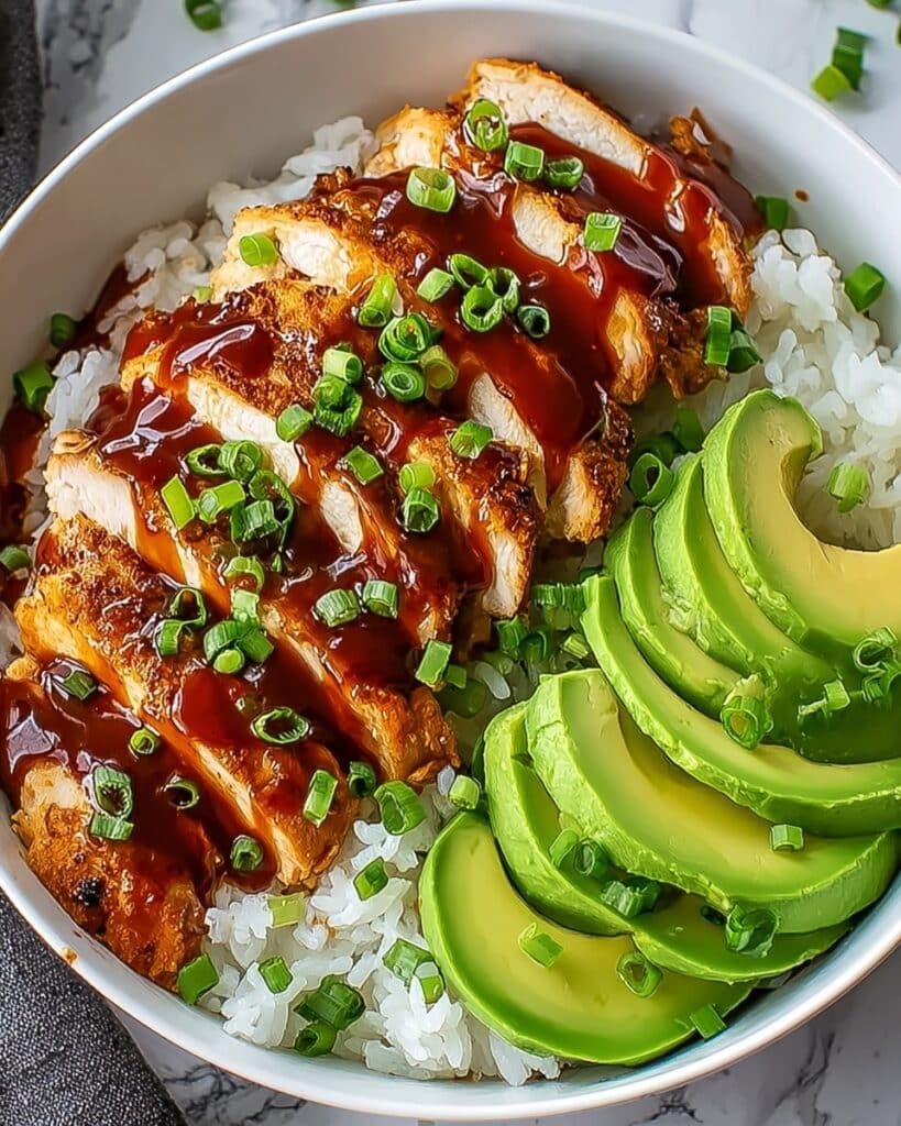 Easy Sticky Chicken Rice Bowl Recipe