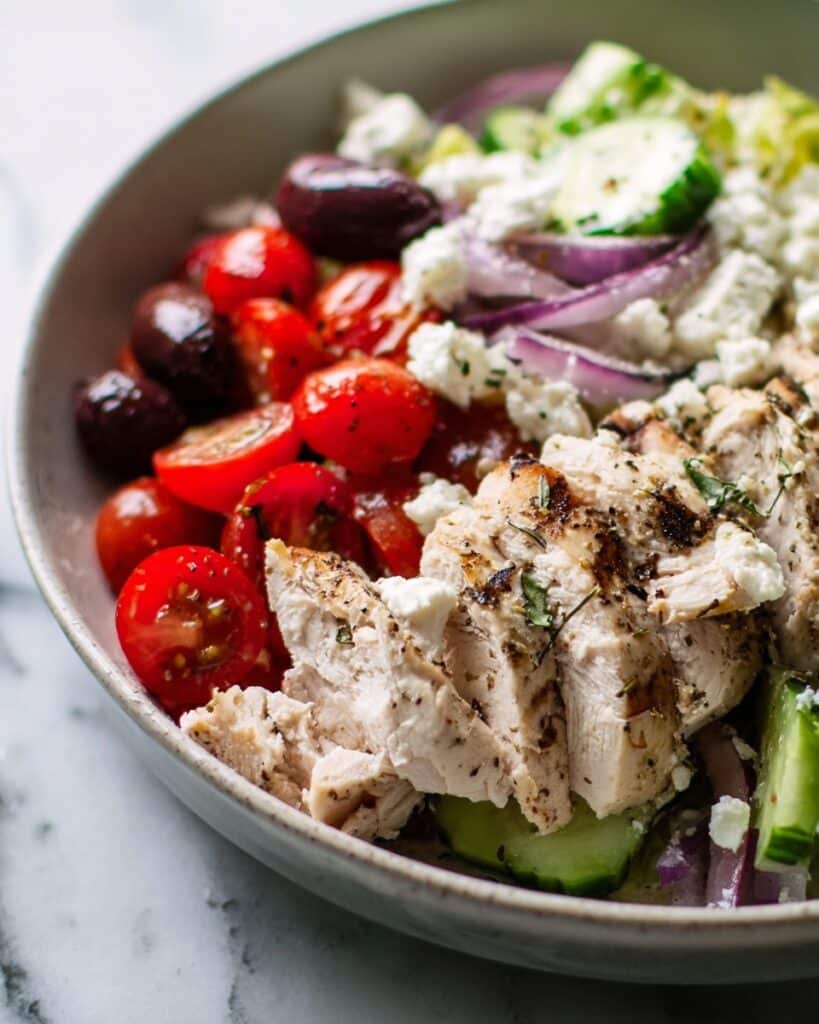 Healthy Greek Chicken Salad Recipe