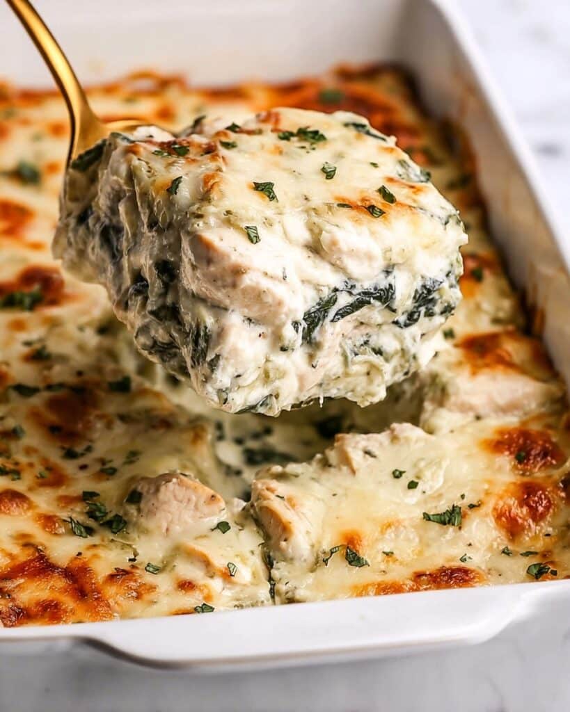 Spinach Artichoke Chicken Casserole Recipe