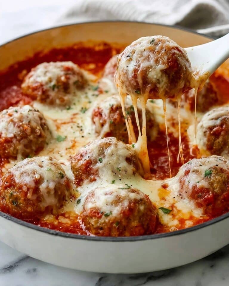 Baked Chicken Parmesan Meatballs Recipe