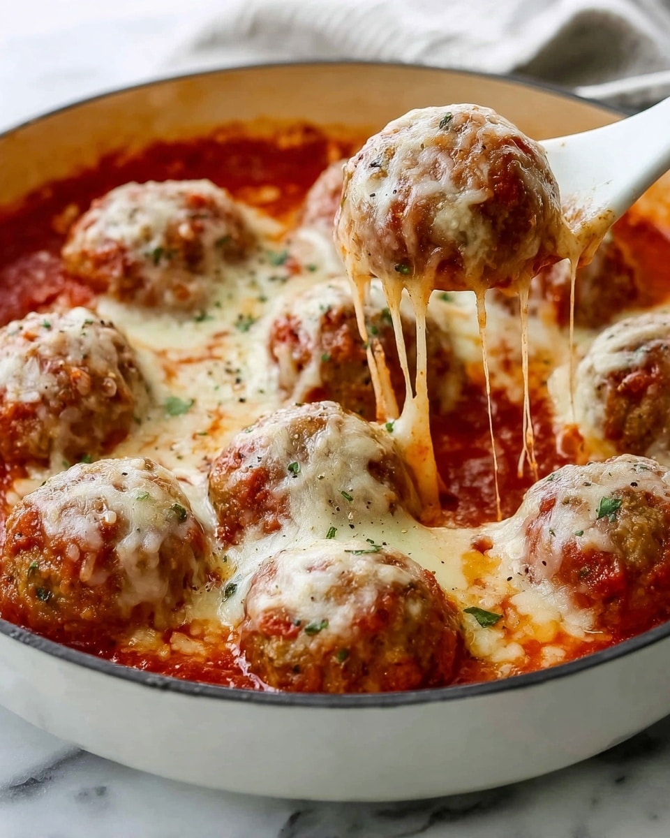 Baked Chicken Parmesan Meatballs Recipe - Recipe Image