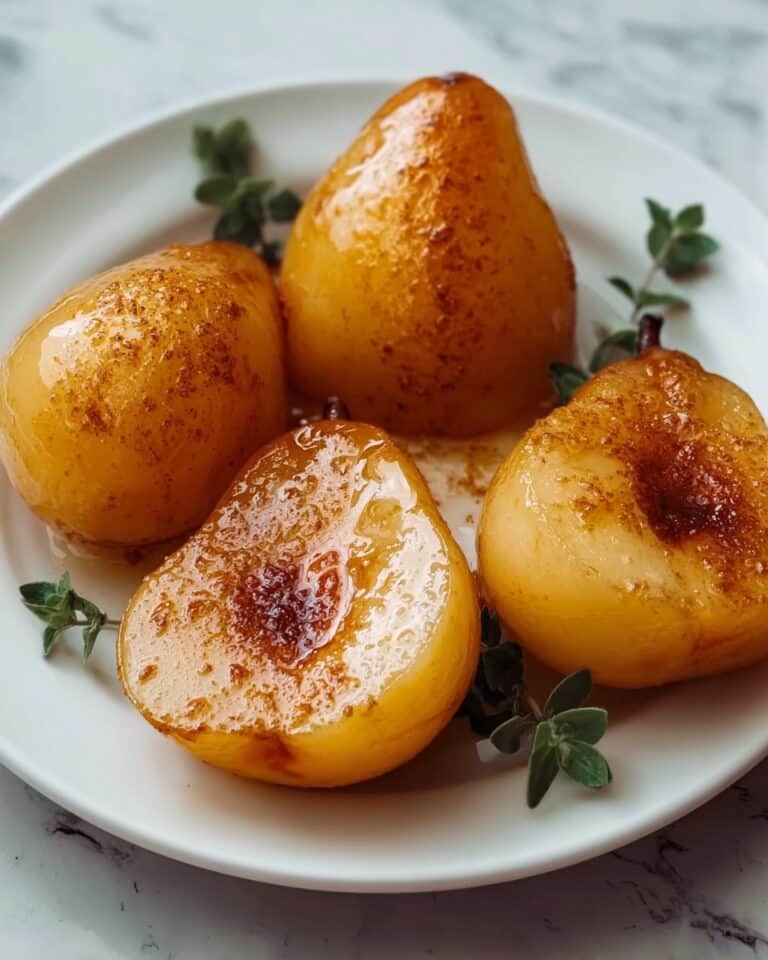 Cinnamon Honey Baked Pears Recipe