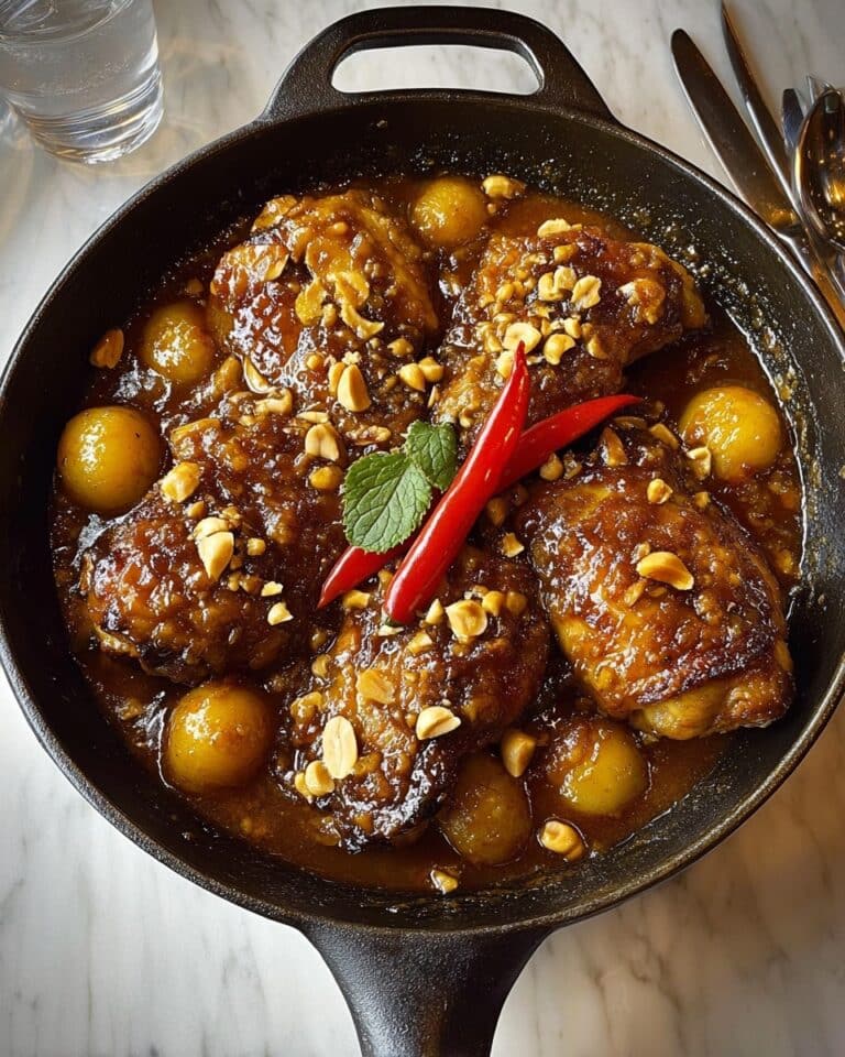 Braised Nutty Satay Chicken Recipe