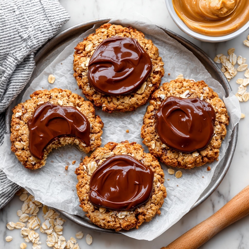 No-Bake Chocolate Peanut Butter Oatmeal Cookies Recipe - Recipe Image