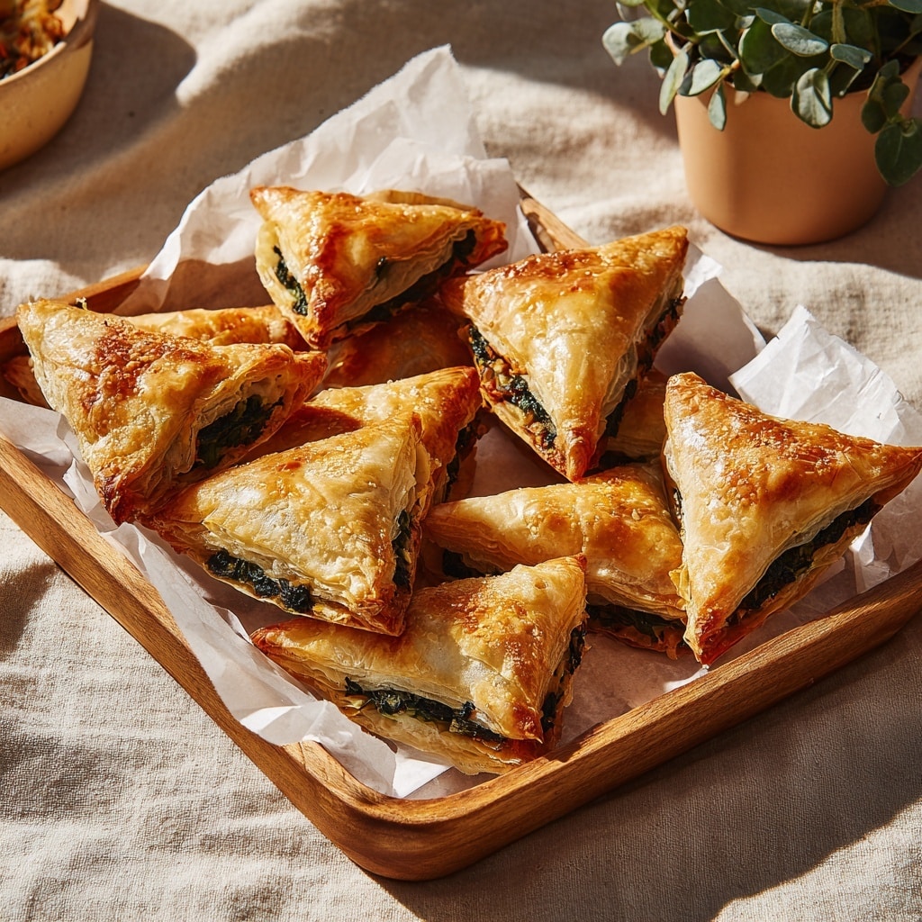 Lebanese Spinach Pies (Fatayer) Recipe - Recipe Image