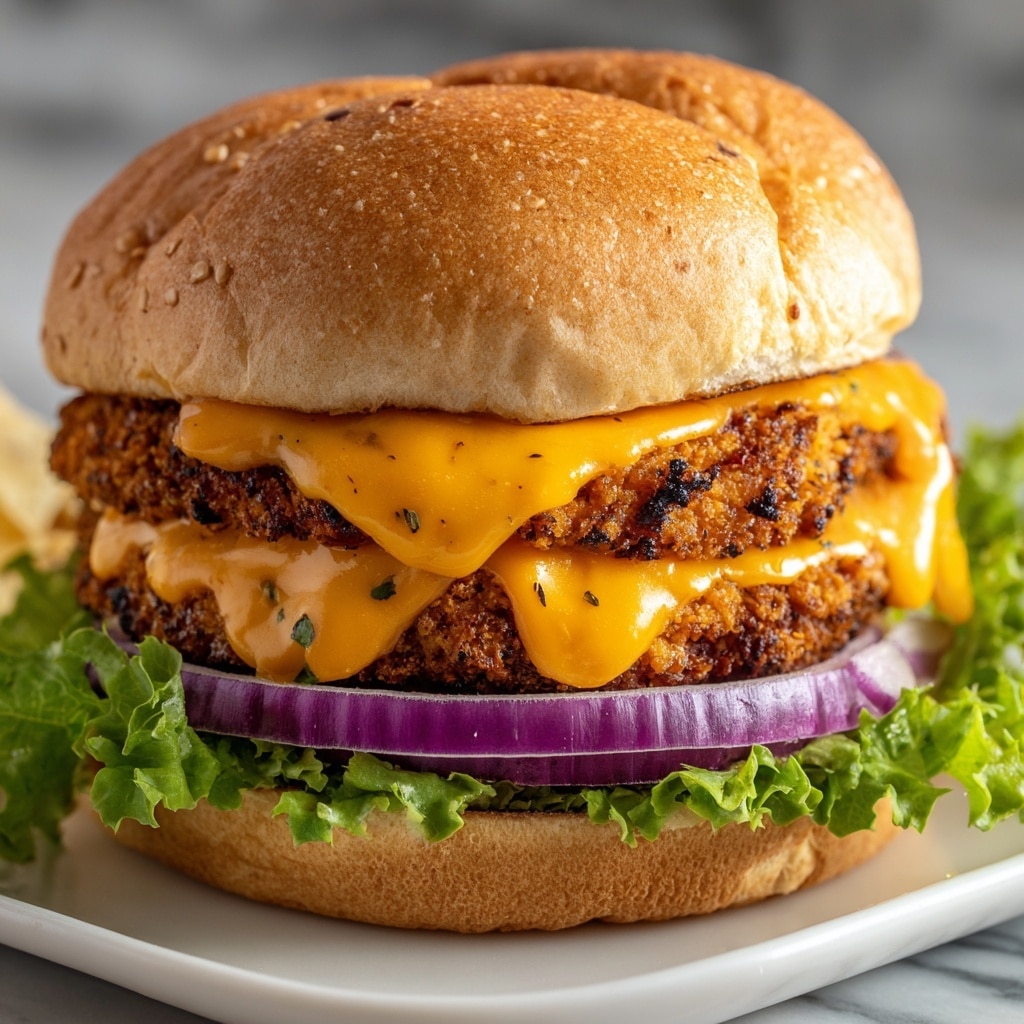Cheddar Ranch Chicken Burgers Recipe - Recipe Image