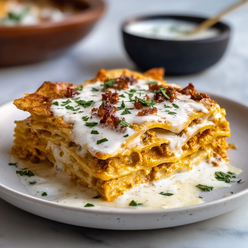 Buffalo Chicken Lasagna Recipe - Recipe Image