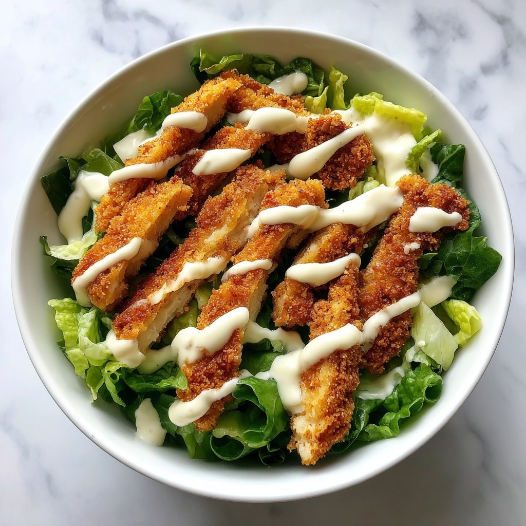 Crispy Chicken Caesar Salad Recipe - Recipe Image