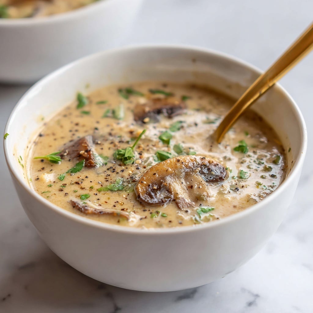 Easy Cream of Mushroom Soup Recipe - Recipe Image