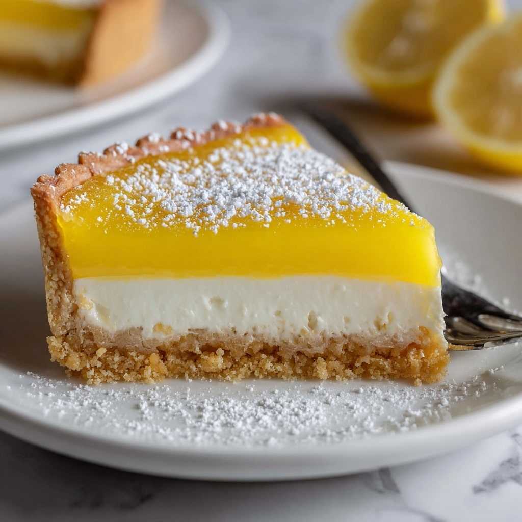 Easy Crustless Lemon Tart Recipe - Recipe Image