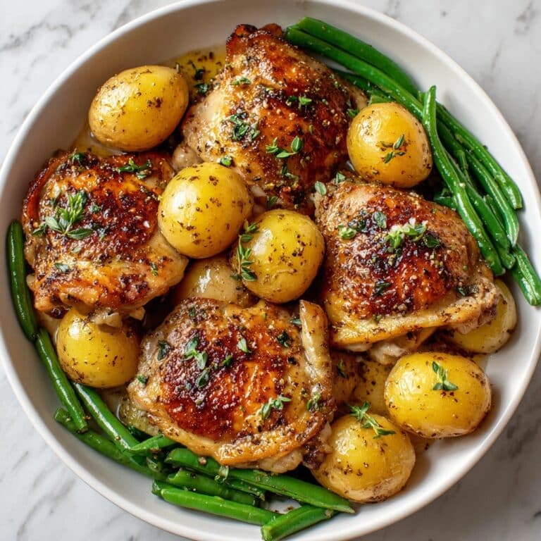 Italian Chicken, Potato, and Green Bean Bake Recipe