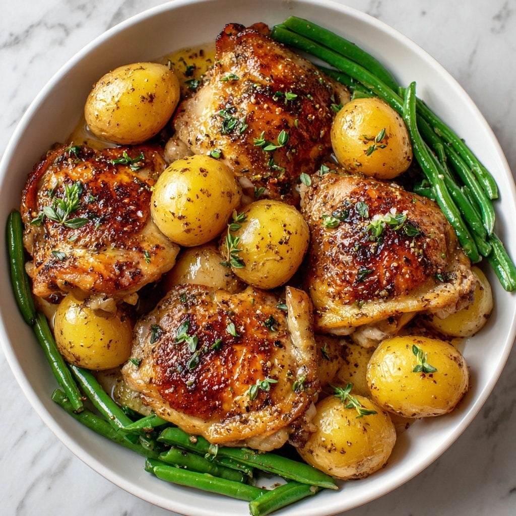 Italian Chicken, Potato, and Green Bean Bake Recipe