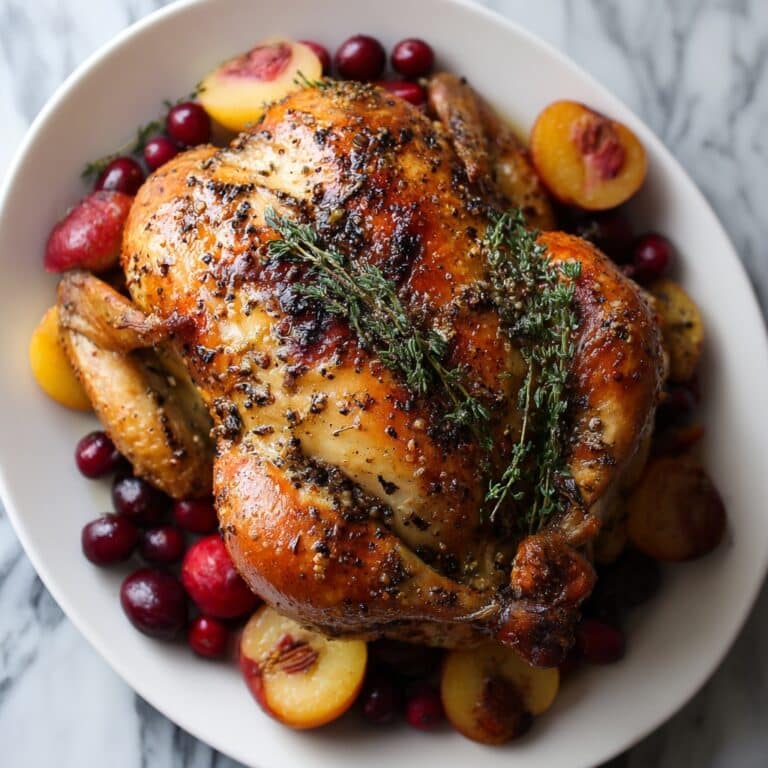 Apple & Cranberry Roasted Chicken Recipe