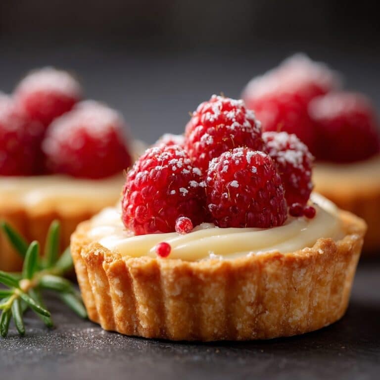 Raspberry & White Chocolate Tartlets Recipe