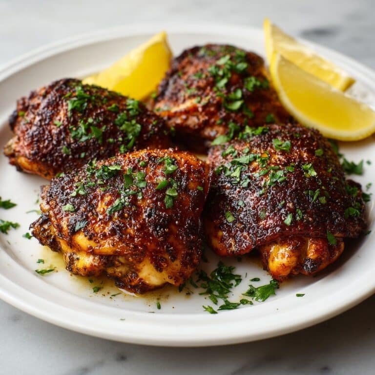 Crispy Air Fryer Chicken Thighs with Lemon and Herbs Recipe