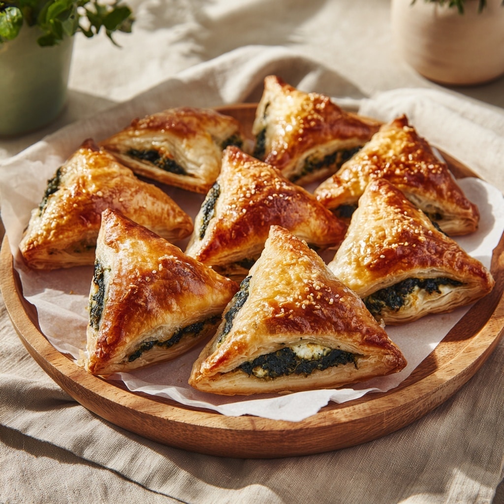 Lebanese Spinach Pies (Fatayer) Recipe - Recipe Image