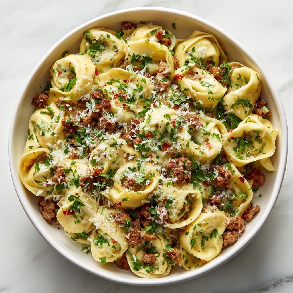 Garlic Butter Beef Tortellini Recipe