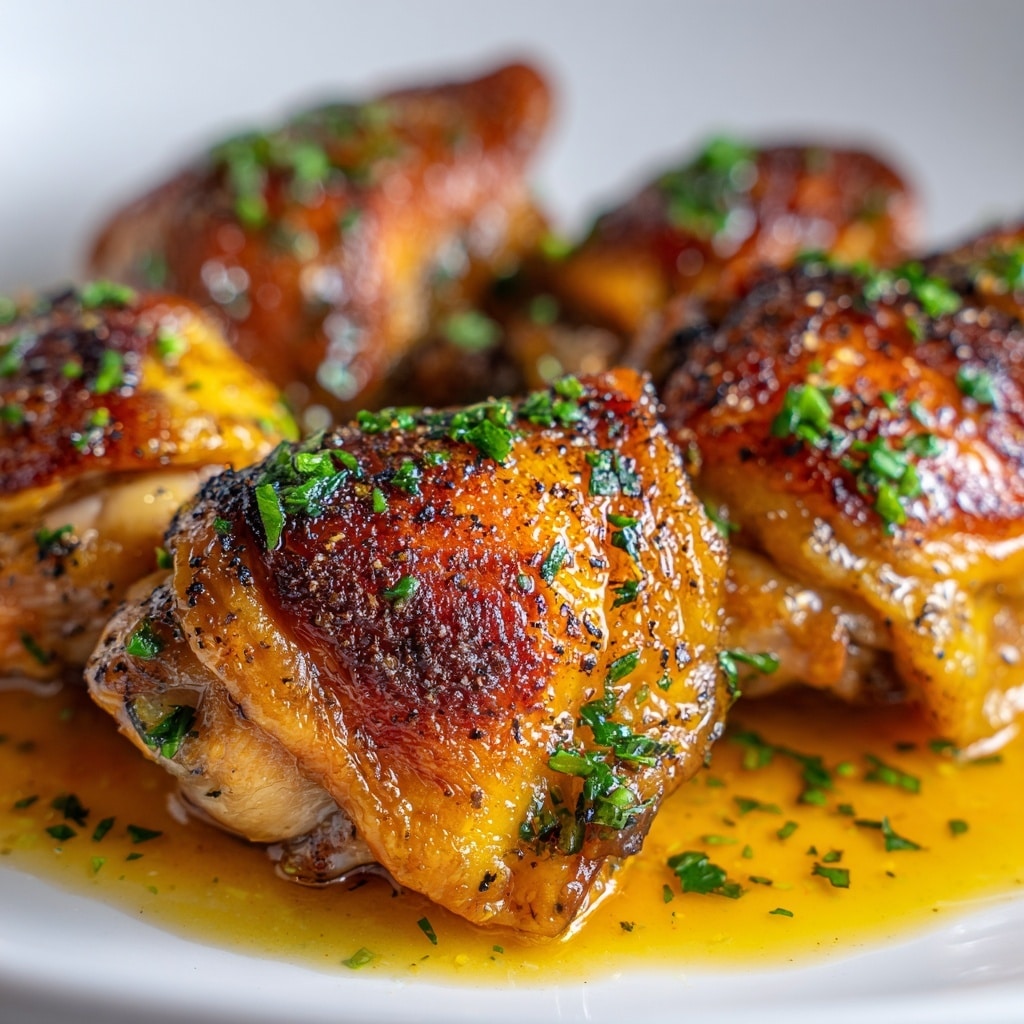 Baked Chicken Thighs with Crispy Skin Recipe - Recipe Image