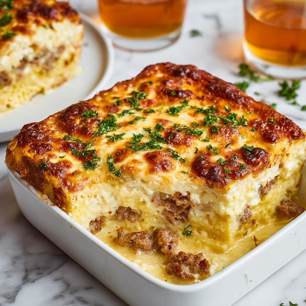 Maple Sausage Breakfast Strata Recipe - Recipe Image