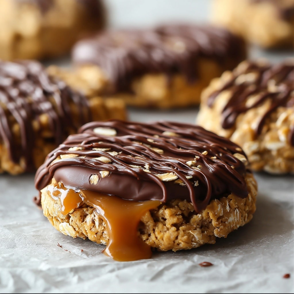 Peanut Butter Chocolate Caramel Cookies Recipe - Recipe Image