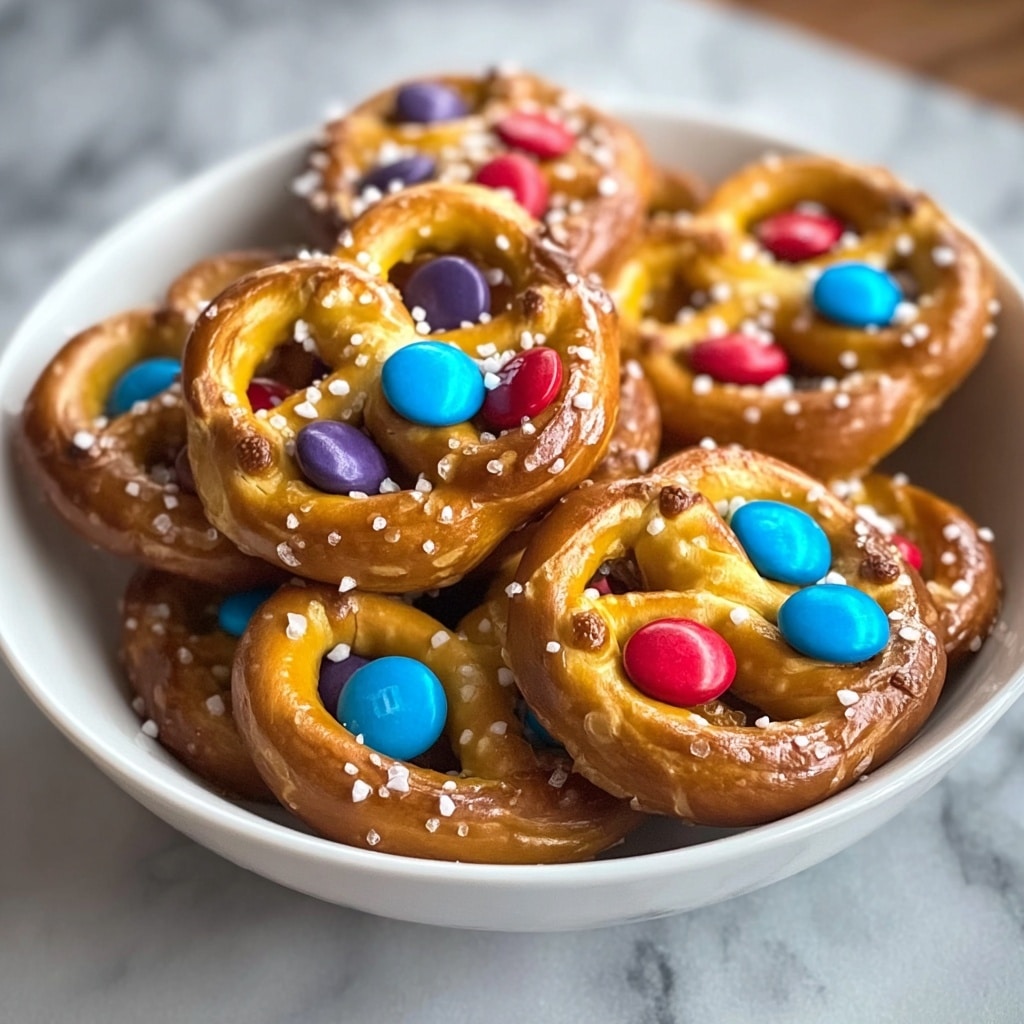 Rolo Pretzels with M&M Candies Recipe - Recipe Image
