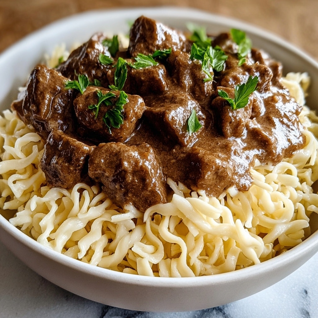 Slow Cooker Beef Stroganoff Recipe - Recipe Image