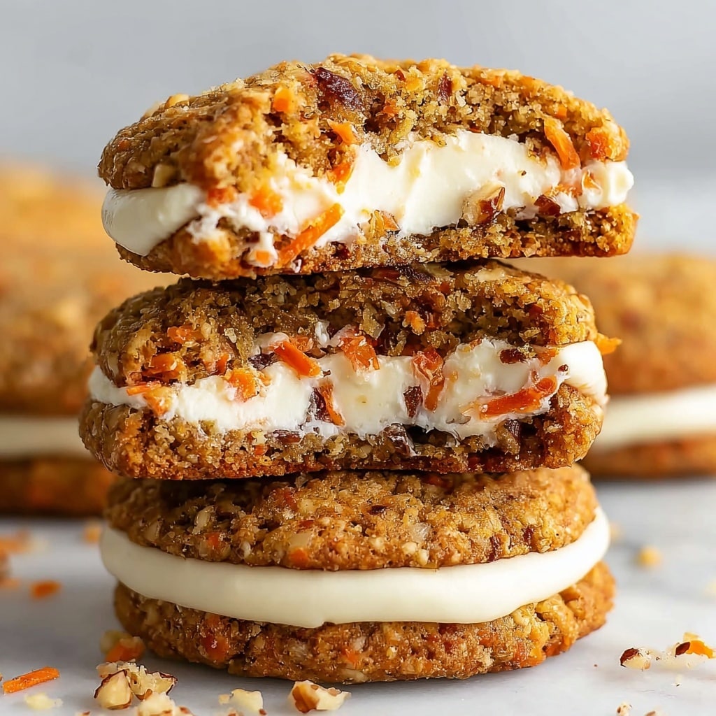 Carrot Cake Cookies Stuffed with Cream Cheese Recipe - Recipe Image