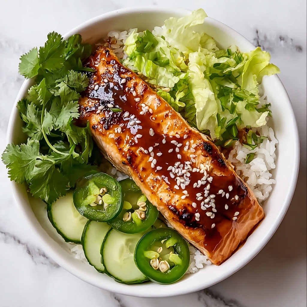 Crunchy Brown Rice Salmon Bowls with Herbed Tahini Dressing Recipe - Recipe Image