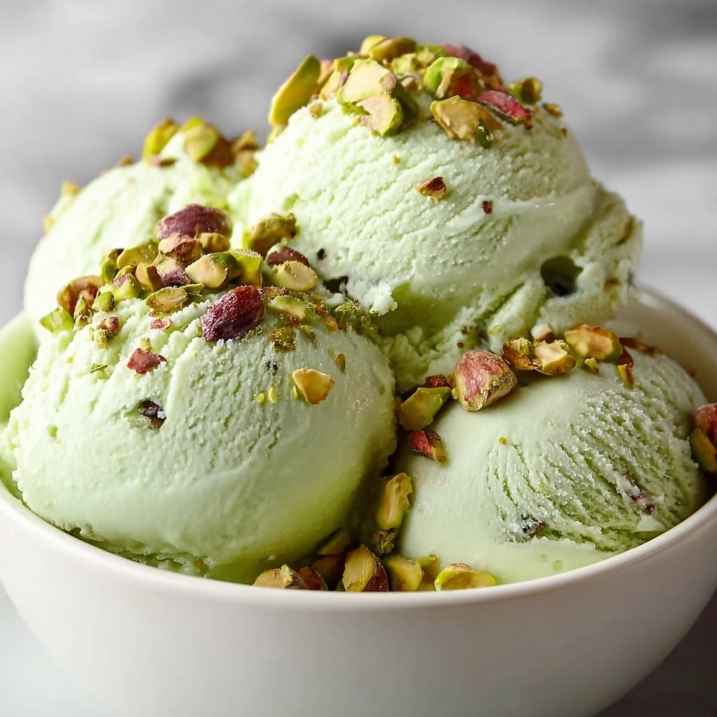 Creamy Pistachio Ice Cream Recipe - Recipe Image