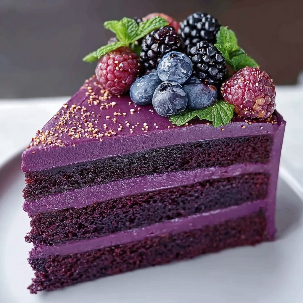 Purple Velvet Cake Recipe - Recipe Image