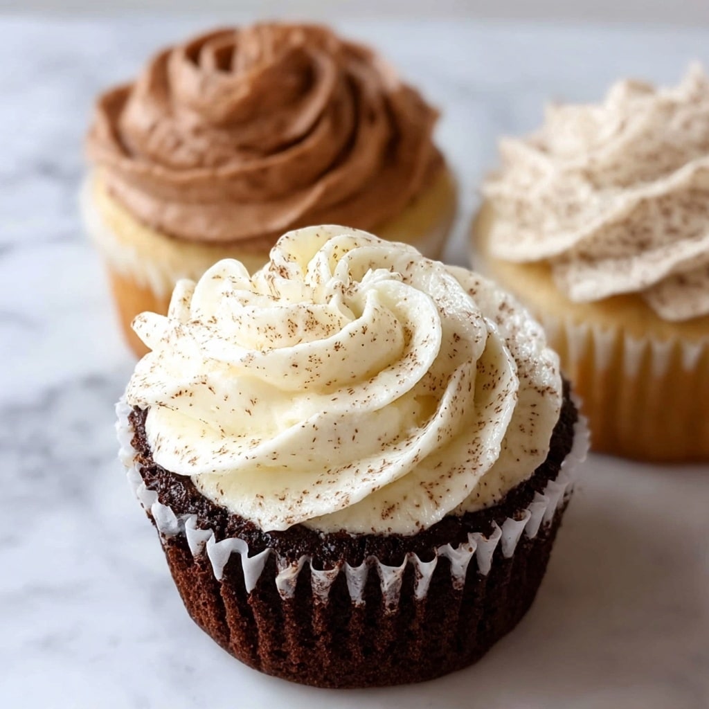 Buttercream Icing for Cupcakes (Vanilla and Chocolate) Recipe - Recipe Image