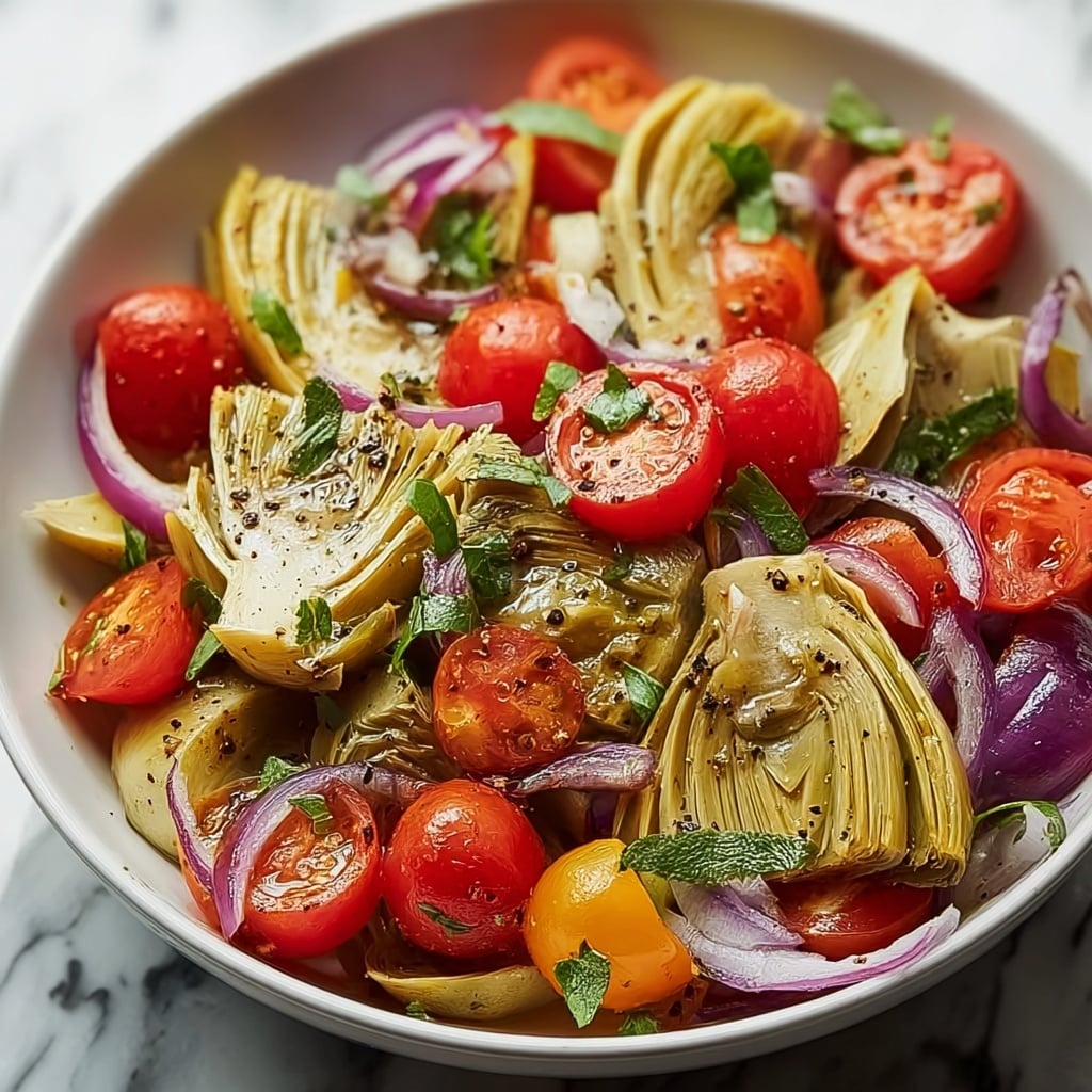 Mediterranean Artichoke Salad Recipe - Recipe Image