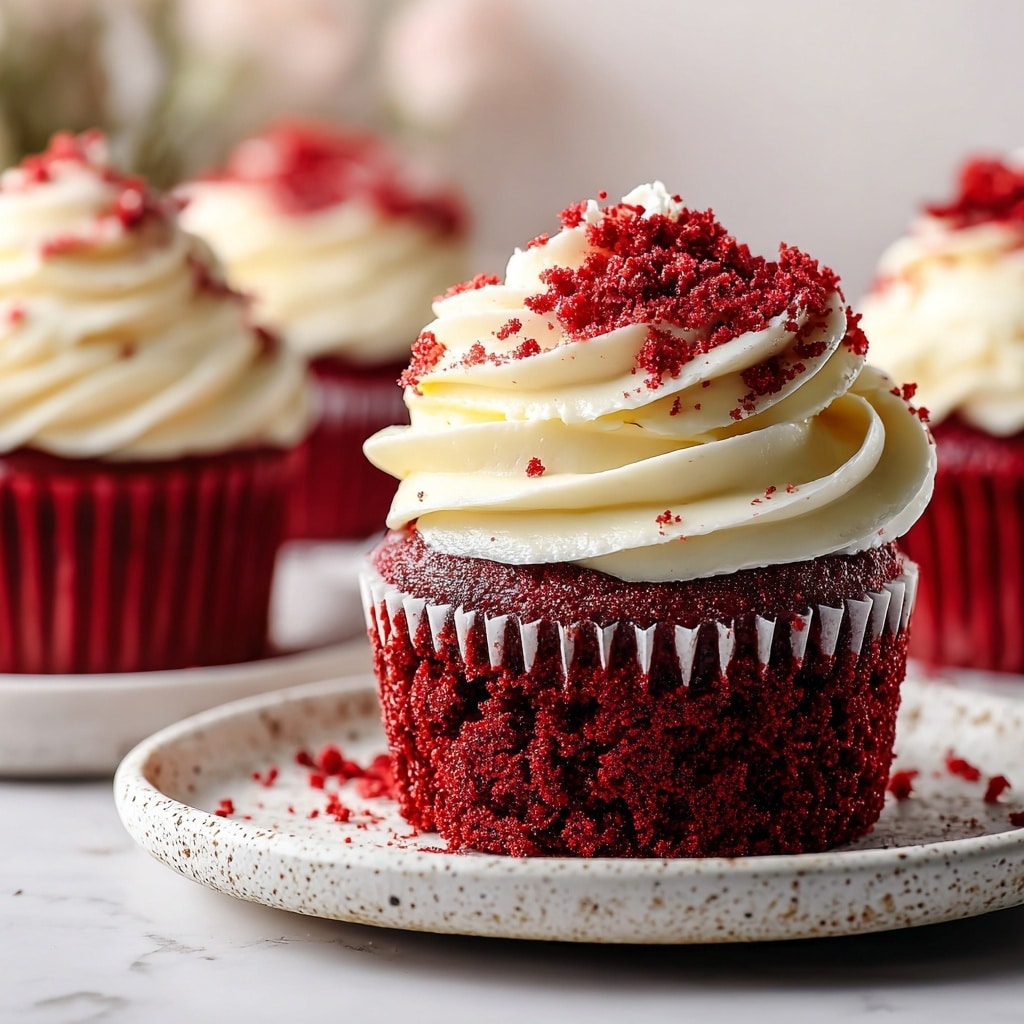 Red Velvet Cupcakes with Cream Cheese Frosting Recipe - Recipe Image