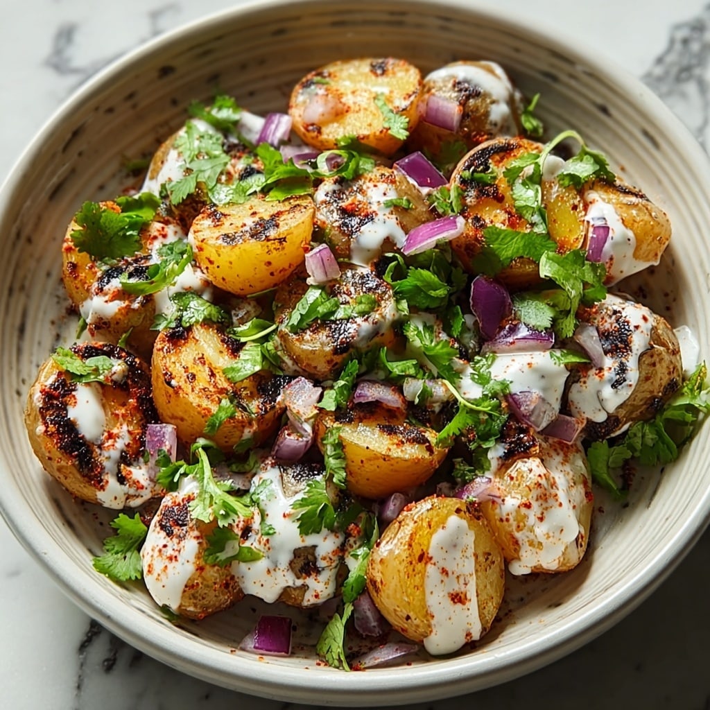 Chaat Masala Potatoes with Yoghurt Recipe - Recipe Image