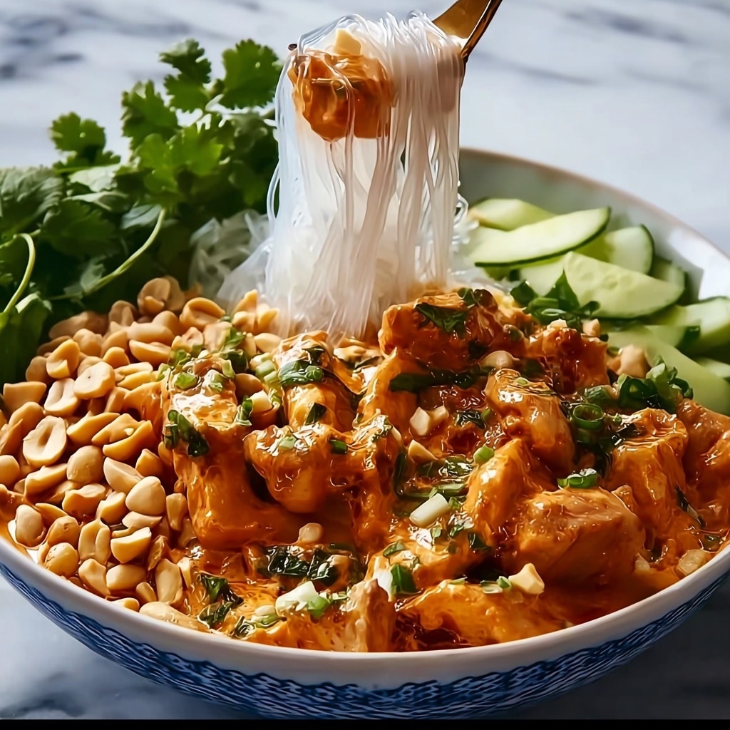 Thai Peanut Chicken Bowl Recipe - Recipe Image