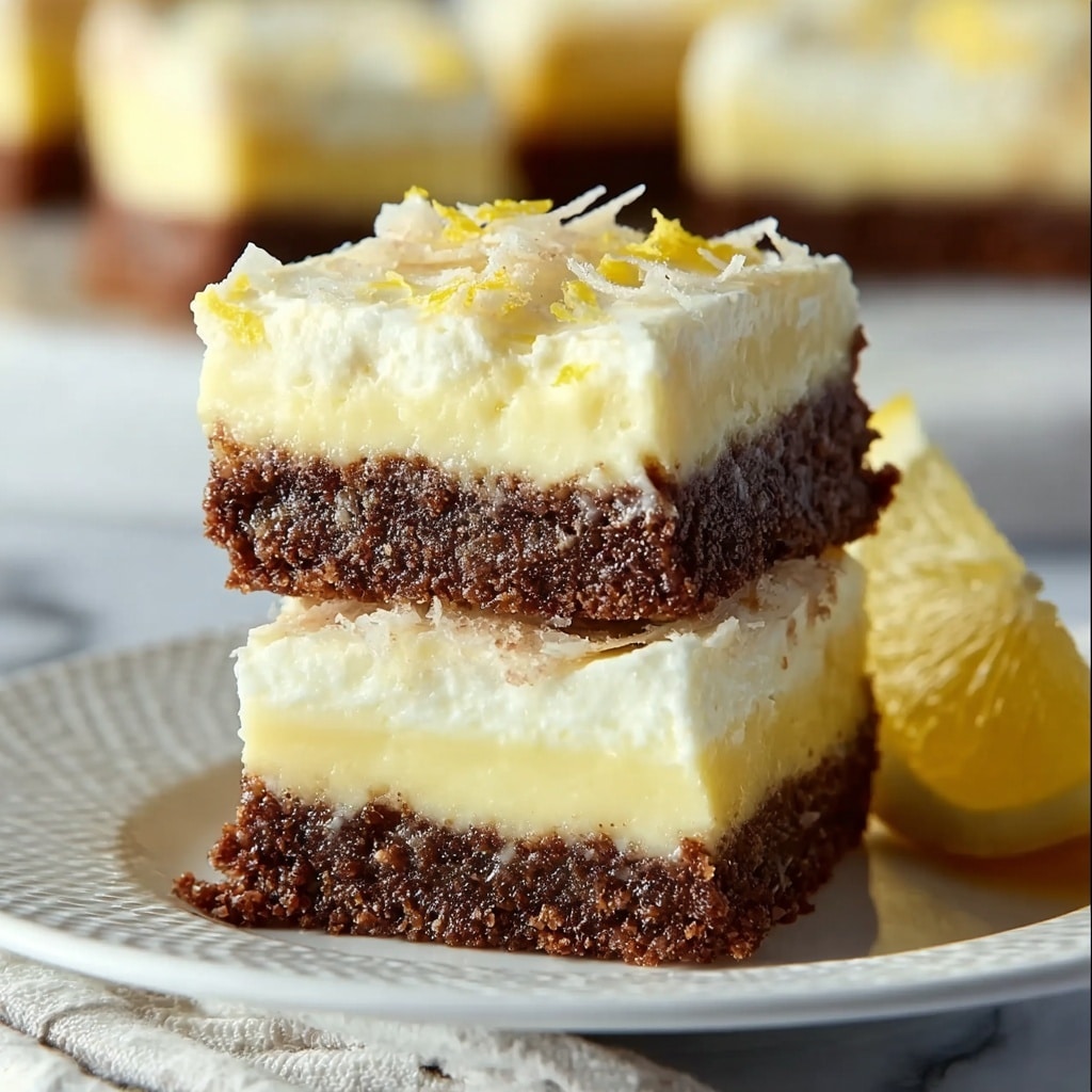 Lemon Cream Cheese Brownies Recipe - Recipe Image